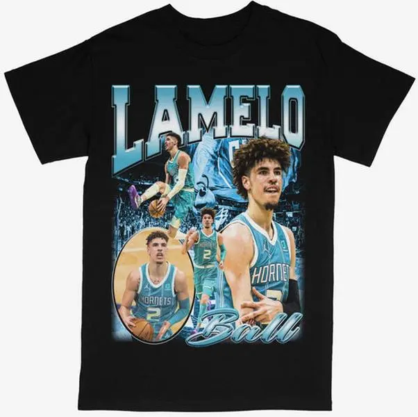 Lamelo Ball T-shirt For Men Women, For Fans Unisex Casual Streetswear Top Charlotte Hornets NB4 Basketball