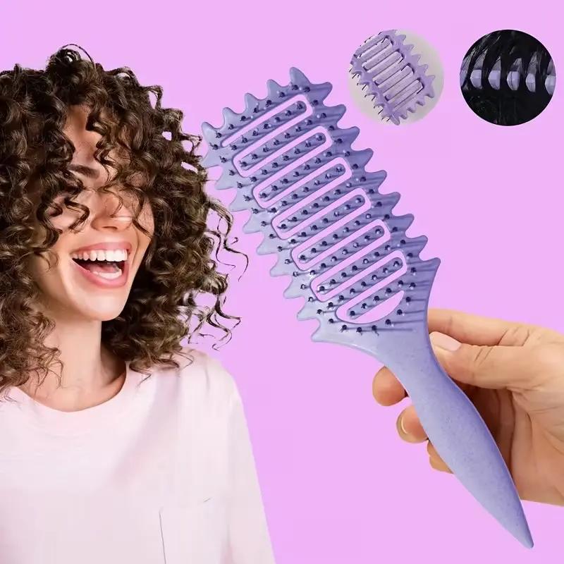 Women's Curling Comb for All Hair Types, Ventilated Styling Brush, Shape and Define Curls, Unlock Your Hair Potential, Customizable Hairstyles, Brush for Curly Hair, Hair Styling Tools