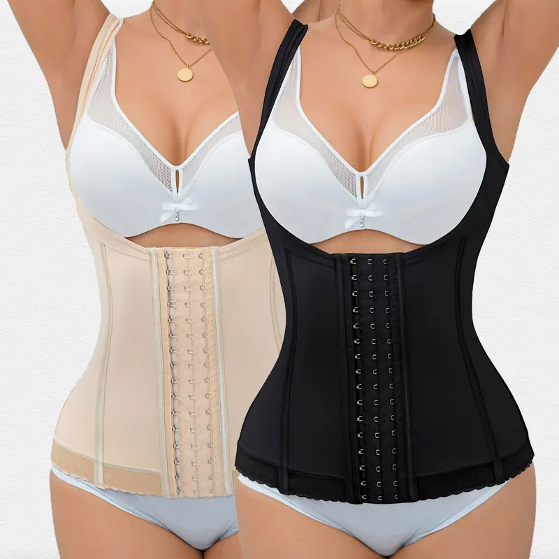 Women's Seamless Slimming & Body-Shaping Vest Waist-Cinching Bust-Lifting Tummy-Control Undergarment with Front Button Closure Shapewear Womenswear