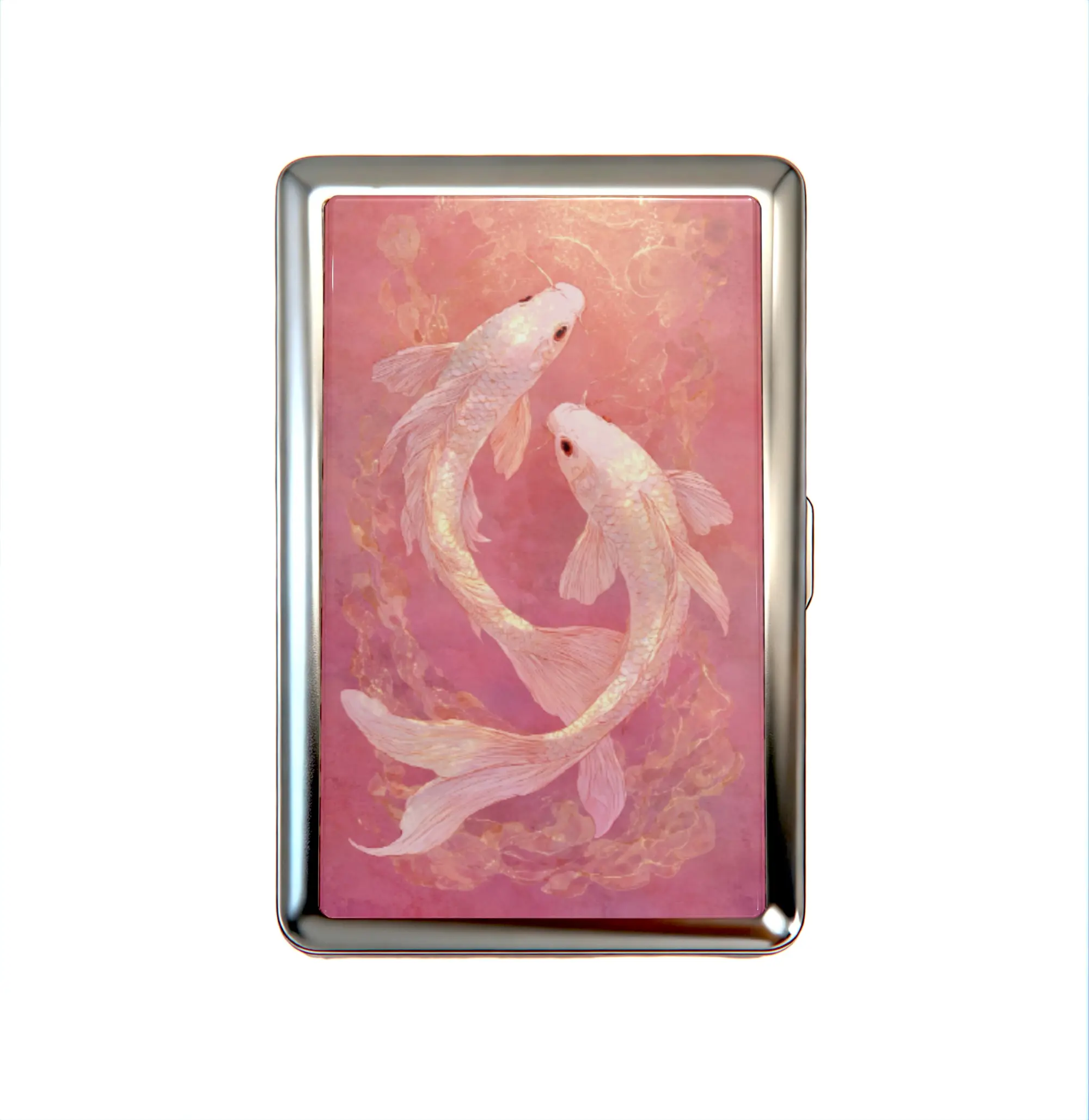 Vintage Metal Case Wallet Card Holder Tin Box – Business Card, ID & Small Trinket Versatility Organizer