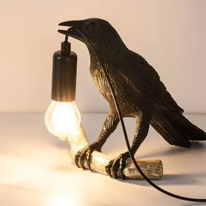 Crow Design Table Lamp,USB Powered Creative Desk Lamp,Desktop Decoration Table Lamp,Decorative Lamp for Bedroom,Living room,Lighting,Home Decor Light