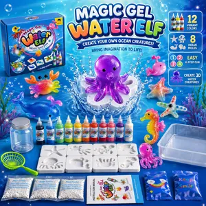 Kids Magic Water Gel Set, Squishy Slime Aquatic Pet, DIY Craft Kit, Squishy Maker, Unique Handmade Projects, Educational Toy, Perfect Learning Activity