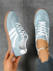 Comfortable Lightweight Retro Fashion Versatile Women Athletic Walking Shoes Spring Autumn Casual Suede Sneakers Sports Shoes For Daily Outdoor Walking Casual Wear Womens Daily Walking Footwear Trainer