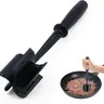 Meat Chopper, 5 Curve Blades Ground Beef Smasher, Heat Resistant Hamburger Smasher Tool, Nylon Potato Masher Utensil, Ground Meat Chopper, Meat Separator Tool for Hamburger, Non Stick Mix Chopper
