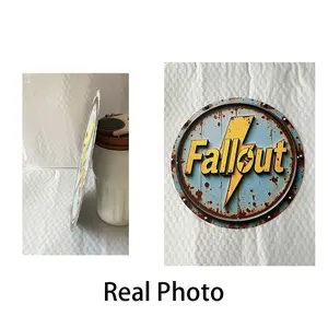Vintage Aluminum Game Sign Wall Decor, Fallout Series Shelter Boy Poster, Suitable for Home Office Bar Garage Man Space