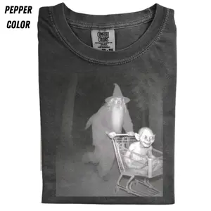 Gandalf Pushing Gollum in Shopping Cart T-Shirt, Funny Lord of the Rings Meme Tee, LOTR Humor Graphic Shirt, Gift for Men, Gift for Women, Crew Neck T-shirt, Trending T-shirt