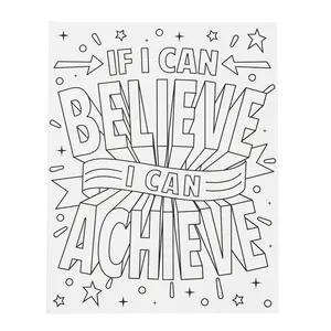 9 1/2" x 12" Color Your Own Growth Mindset Cardstock Pocket Folders - 12 Pc.