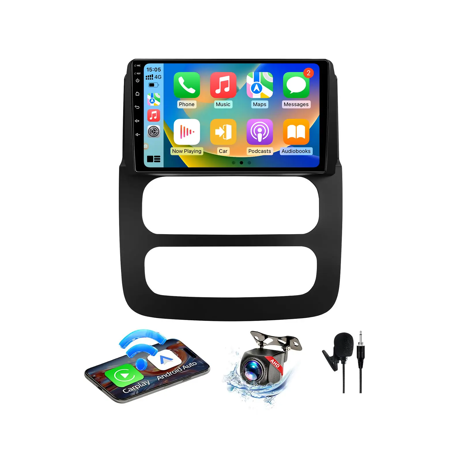 9" Android 13 Car Stereo for Dodge Ram 1500/2500/3500 (2002-2005) | 2+64GB | Wireless CarPlay & Android Auto | Bluetooth/WiFi/GPS/SWC/Backup Camera Touchscreen Head Unit