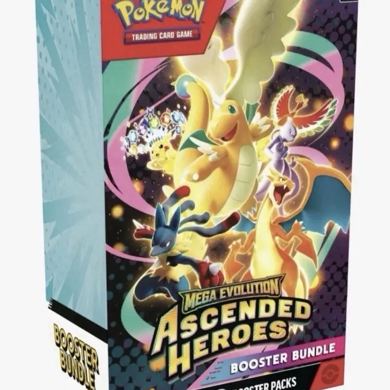 Pokémon TCG: Mega Evolution-Ascended Heroes Trading Card Booster Bundle, Collectible Non-Sports Card Pack Set, Collectible Cards Set, Tcg Boosters