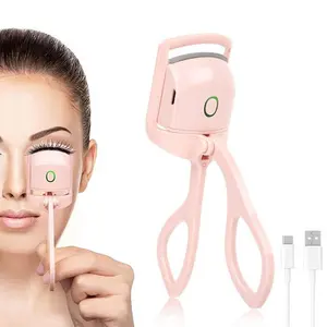 Eyelash Curlers, Heated Electric Eyelash Curler, White, Rechargeable via USB-C, 2 Temperature Settings, Long-Lasting Lift