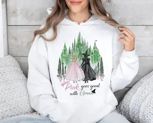 Wicked Change For Good Shirt, Defy Gravity Broomstick Magic Wand Hoodie, Wizard Movie Fan Sweatshirt, Wicked Musical Fan Gift Unisex Sweater