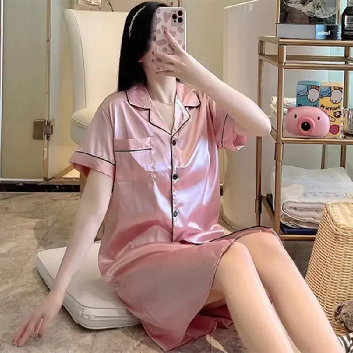Short sleeved skirt   pink