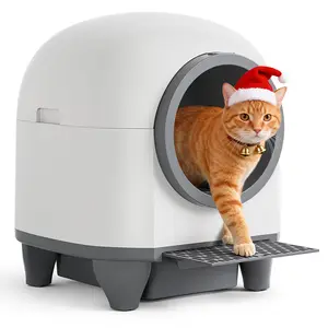 Alifuraha Self-Cleaning Cat Litter Box, Smart Auto Scooping with APP Control & Safety Guard, Ultra Quiet, 90L Extra-Large for Multi-Cats