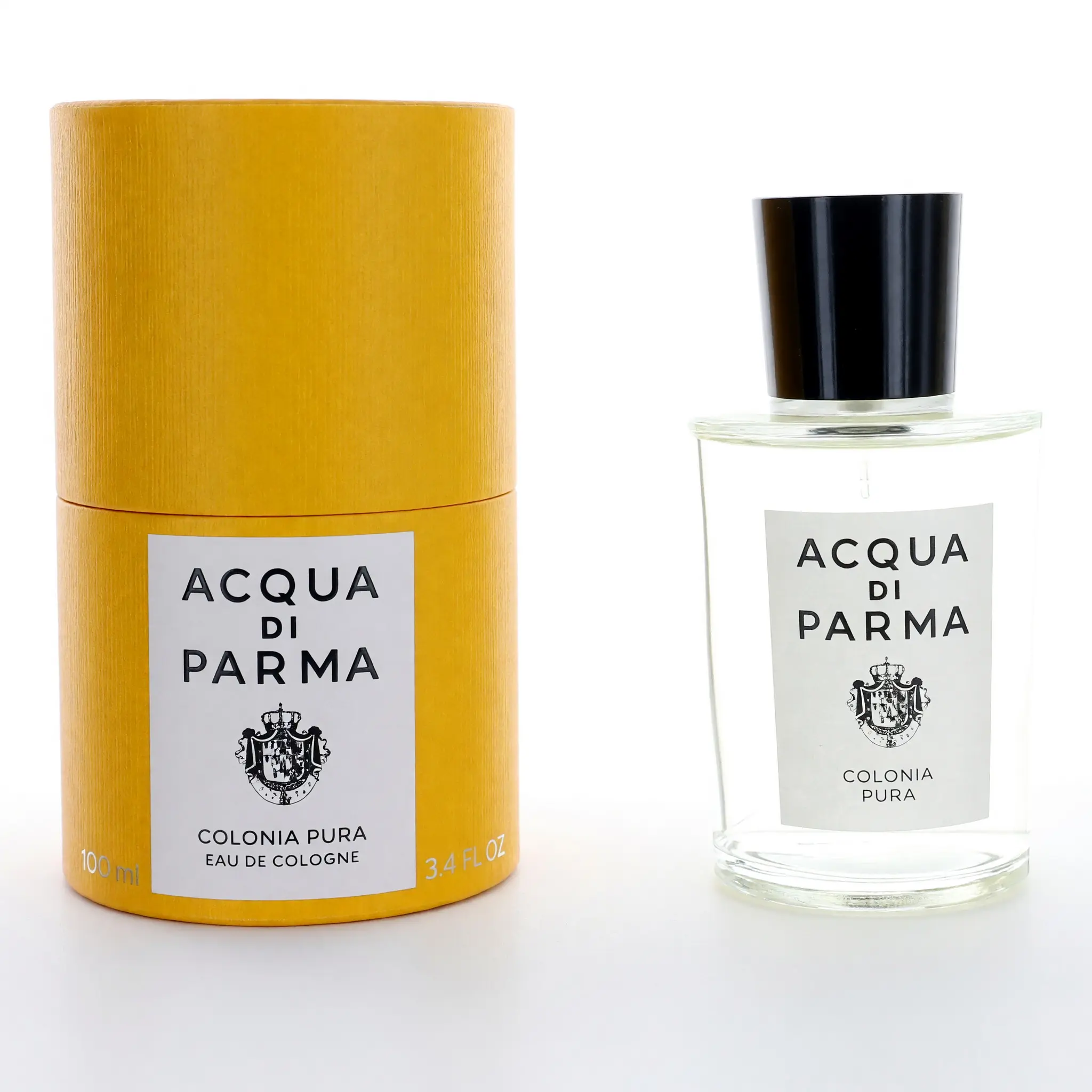 Acqua Di Parma Colonia Pura Men's Eau De Cologne Spray - 3.4oz (3 to 3.9 fl oz range) with Cedarwood, Citrus, Intense Fresh Notes, Jasmine, Musk, Spicy Accents, Signature Scent, Floral, Bottled Spray Men's Fragrance, Smelling Good, Edc