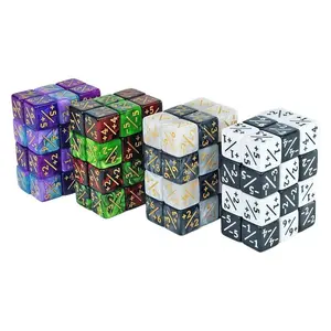 New 10pcs Six Sided Dice Set D6 Counters +1/+1 and -1/-1 Set for Math Teaching ,Kid Arithmetic Toys, Card Game Accessories