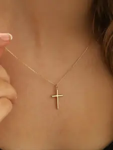 Cross Pendant Necklace, Daily Wear Jewelry, Birthday Gift, Fashion Accessories, Modern Versatile Necklaces, Elegant Design, Dainty Cross Necklace, Minimalist Chain Necklaces