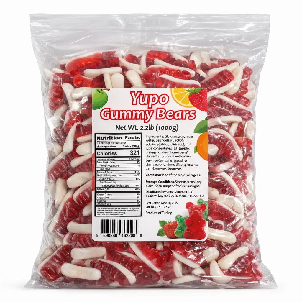 Vampire Teeth – Soft & Chewy Fruit Flavored Gummies, Bulk 2.2 lb (1000 g)