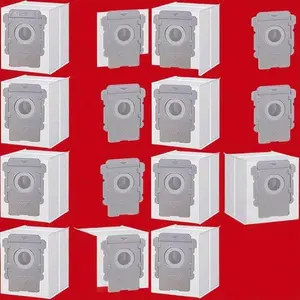 16 Pack Reusable Vacuum Bags for Automatic Dirt Disposal - Compatible with Select Robot Vacuums - High Capacity Dust Bags - Durable Leak-Proof Design - Fits Multiple Models - Easy to Install and Replace