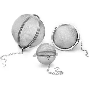 Stainless Steel Mesh  Ball, Extra Fine Mesh  Infuser for Loose Leaf ,  Strainers  Infuser Strainer Filters for  3 count set