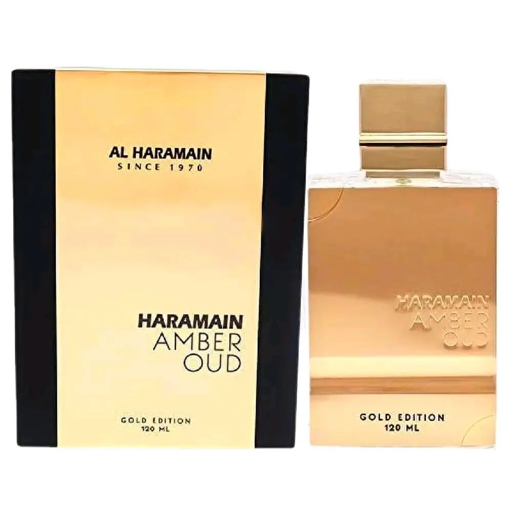 Al Haramain Amber Oud, Gold Edition, Perfume for Women and Men, 4 oz Unisex Fragrance, Beauty & Personal Care Scent with Rose, Citrus, Fruity Notes, Musk & Oud Oil Infusion