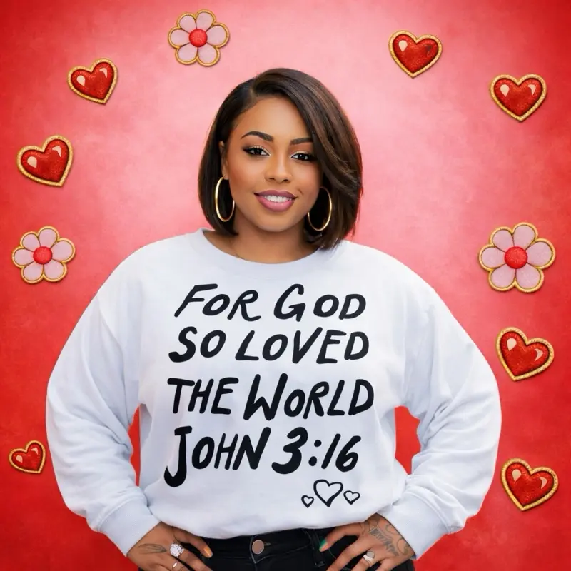 For God So Loved The World John 3:16 Screen Print