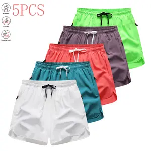 Women’s dopamine-inspired casual shorts, 5-pack — suitable for running, yoga, fitness, studio workouts; running/yoga athletic shorts; Valentine’s Day gift