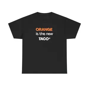 “Orange Is the New TACO Shirt – Funny Political Graphic Tee, Anti-Trump Satire, Minimalist Typography Unisex T-Shirt”*
