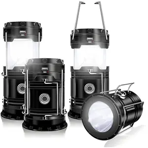 【TikTok Top Seller】4–8 Pack Collapsible LED Lanterns – Lightweight Waterproof Solar & USB Rechargeable Emergency Lanterns for Memorial Day Sale, Father’s Day Gift, Power Outages, Outdoor Camping, Hurricane Preparedness & Survival Gear