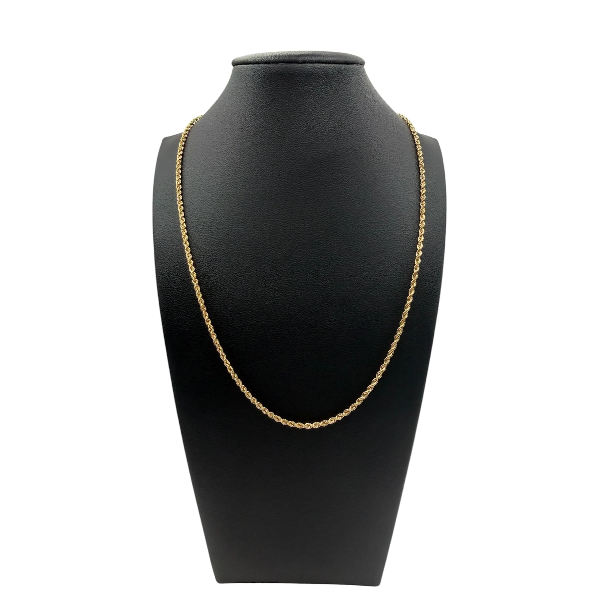 18K Gold Rope Chain Necklace | 18” | 2mm