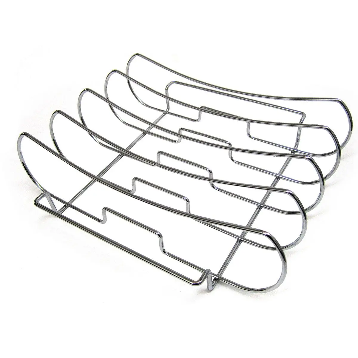 21 Century Durable Plated Steel Rib Rack & Oven Roaster Rack - 1.2 lbs Capacity, Metal Kitchen Cookware for Cooking, Maximizes Grill Space, Dishwasher-Safe