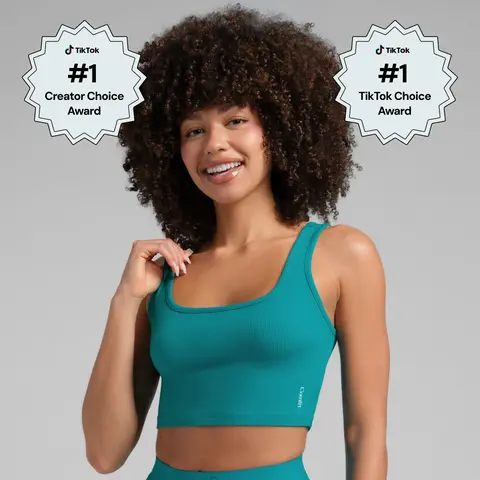 Comfrt | Rib Contour Crop Tank | Fitted Short Crop Tank Top