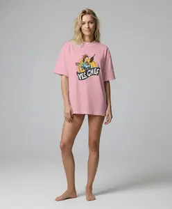 Essential Cotton T-Shirt - Yes Chef - Retro Waitress