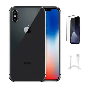 Refurbished Apple iPhoneX (AT&T LOCKED) A1901 - Excellent Condition with Pre-Installed Tempered Glass & 1 Year Warranty