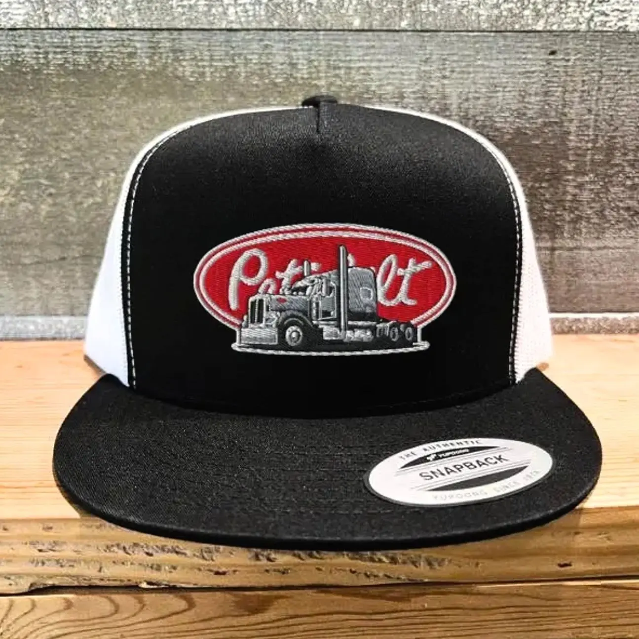 Vintage Peterbilt Snapback Flat Bill Adjustable Hat and Partying Vintage Gift For Him and Adjustable Fit for Men and Women