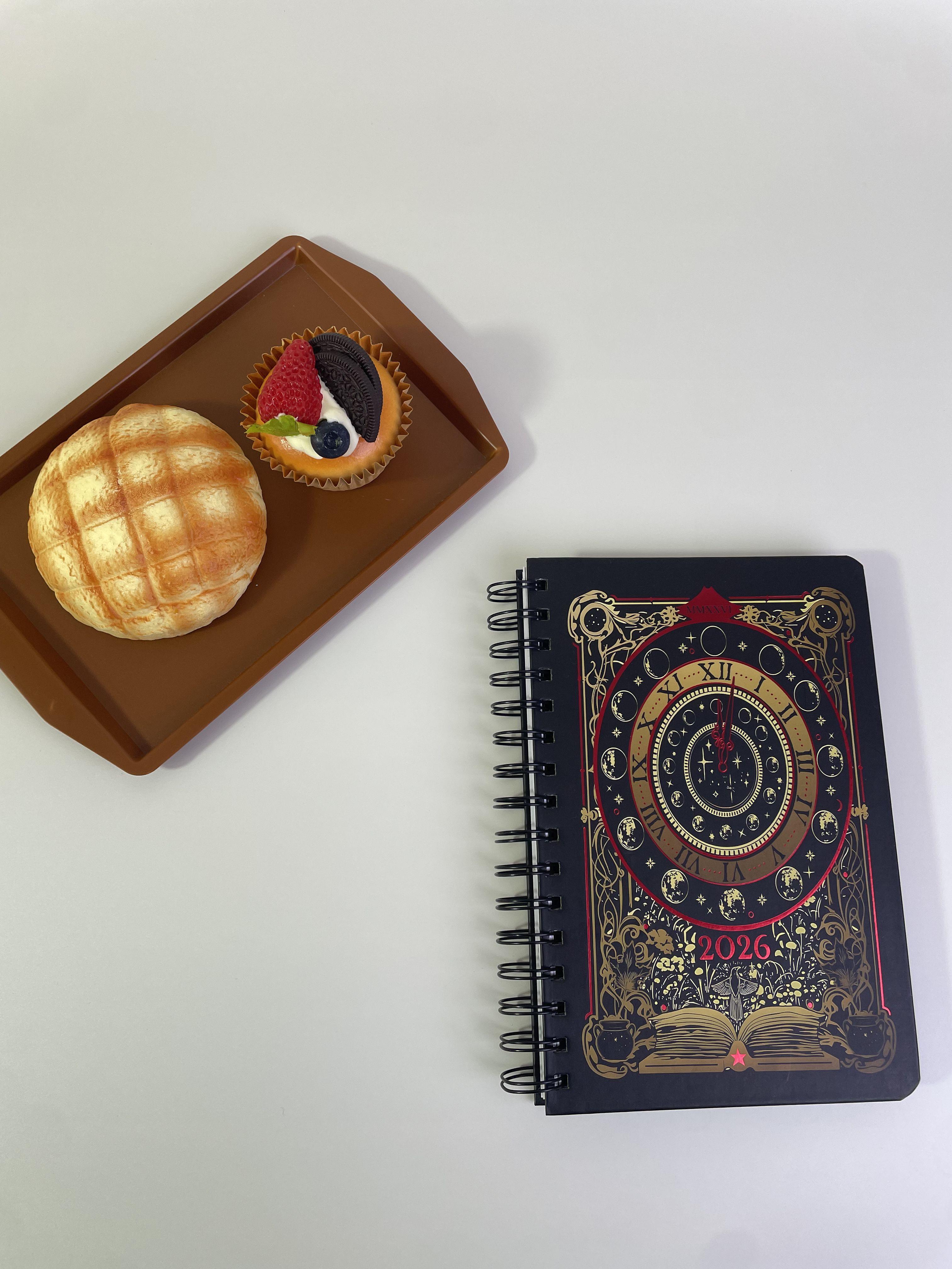 2026 Gothic Witch Tarot Inspired Weekly Planner 7x9 Hardcover with Stickers & Bookmarks Full-Year Calendar for Organization school supplies mochi things money savings book Manila Accordion File Organizer bible study