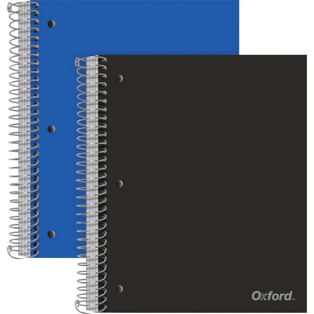 Oxford 5-Subject Wire-Bound Notebook - 200 Sheets - - Pack 2