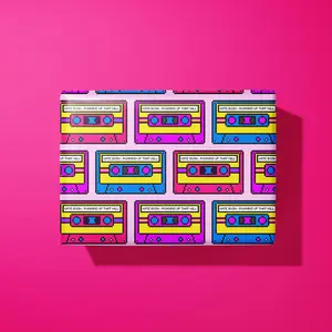 Stranger Things Wrapping Paper, Christmas Retro Gift Wrap with Demogorgon, Lights, Cassette & Characters – Holiday Decor Fan Gift