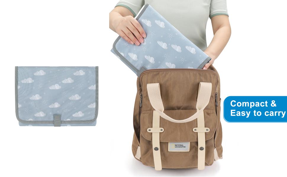 Mother's Day Portable Diaper Changing Pad, Waterproof Baby Changing Mat, Foldable Travel Diaper Changing Pads for Baby, Baby Essentials Shower Registry Gifts