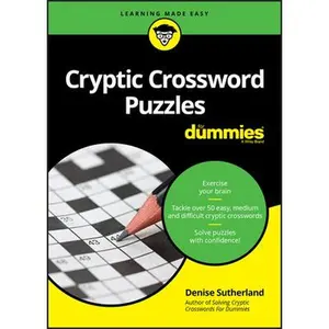 USED-Cryptic Crossword Puzzles for Dummies by Sutherland, Denise (Paperback)