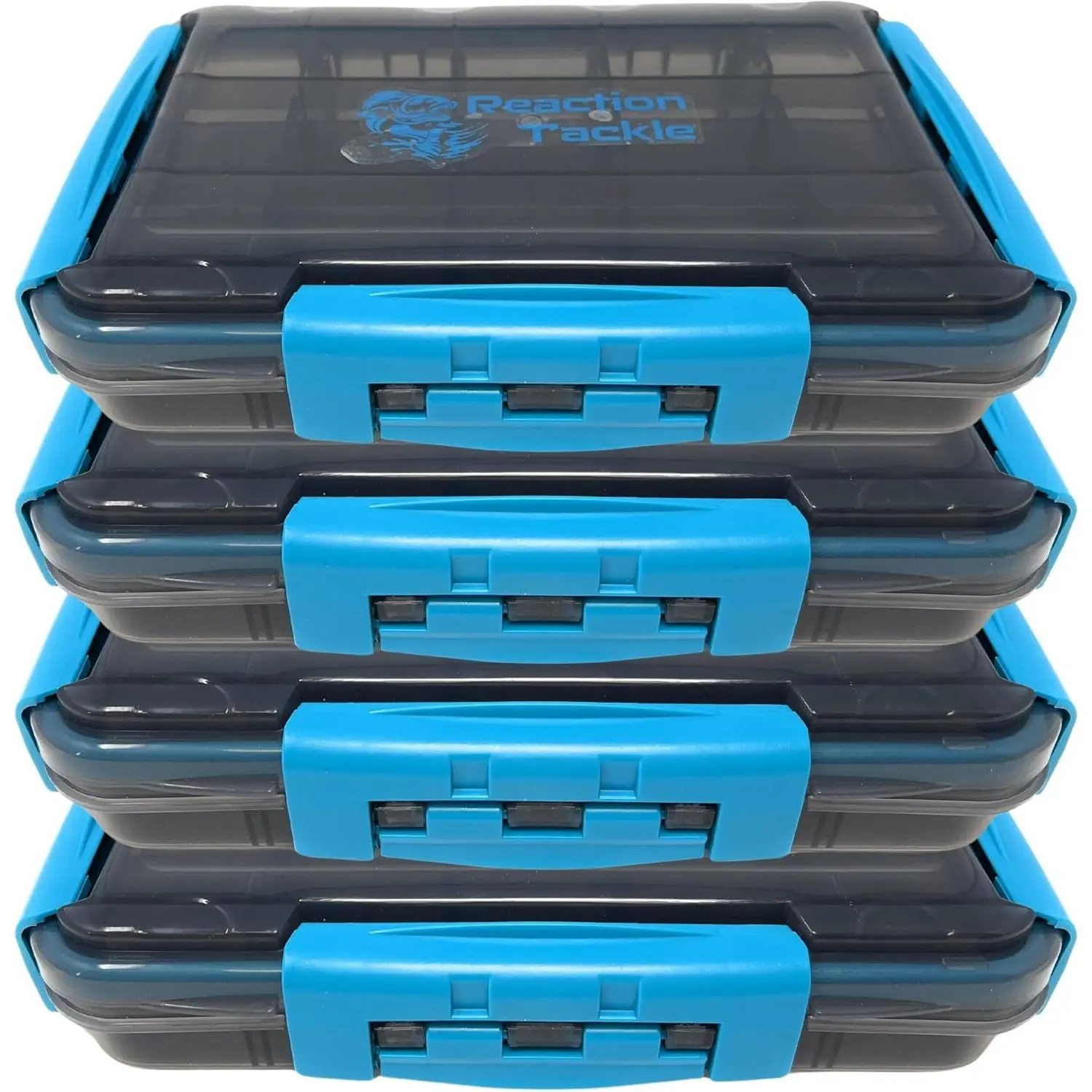 Ultimate Waterproof Tackle Box Trays with Removable Dividers - Organization and Storage Solution, 4-Pack Kit of 3-Clip 3600 Trays