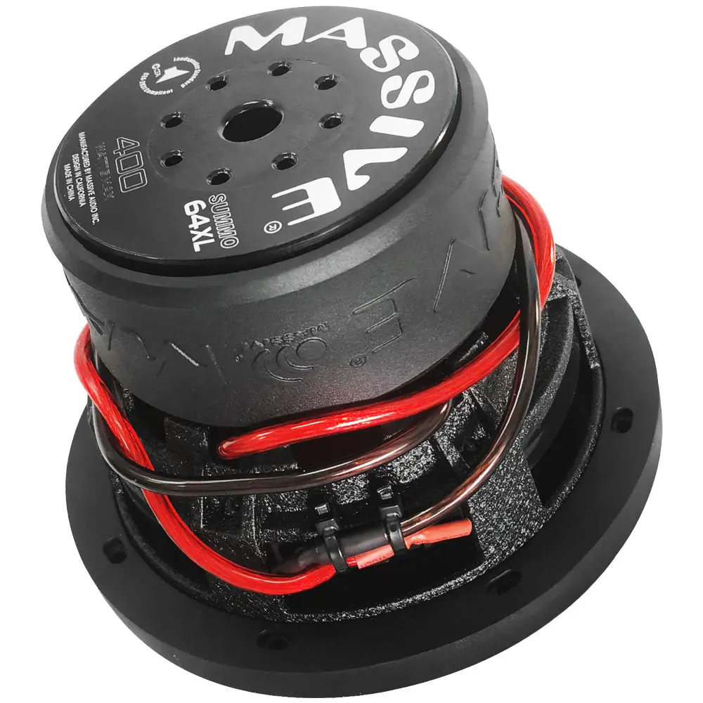 SUMMO64XL - 6.5" 200 Watts RMS DUAL 4 Ohm, 1.5" V.C. Subwoofer