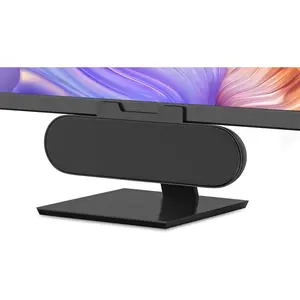 Computer Speakers for Desktop ,Single Speakers for Desktop PC,Laptop Speaker with Loud Sound,Volume Control Easily Clamps to Monitors(USB-C to USB Adapter Included) (Black)