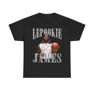 LePookie James Tshirt - Cotton Fabric - Men's Casual Short Sleeve Crewneck Tee
