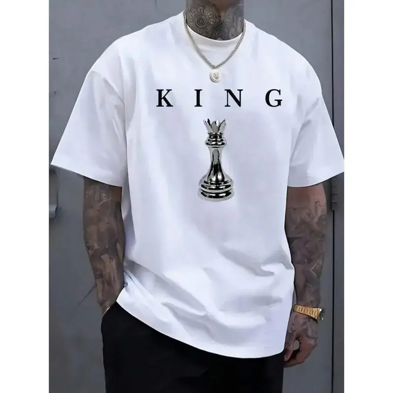 Unisex 100% Cotton T-Shirt, Casual Letter Print Crew Neck Top, Breathable Short-Sleeve for Fitness, Everyday Exercise and Casual Wear, Athletic Activewear, Everyday Athletic Tee, Exercise Casual Wear