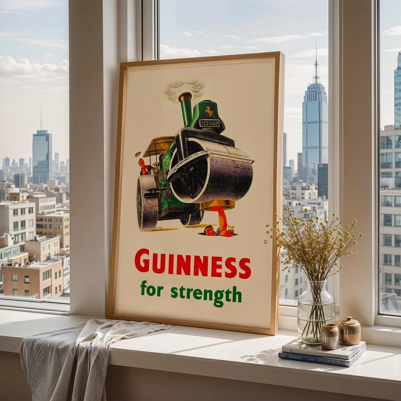 Guinness Original Vintage Poster - Unframed Artwork Print, Unique Pub Decor, Vintage Home Decoration, Ideal Gift for Wall Display zz201 Photo