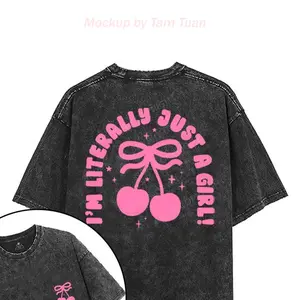 I'm Literally Just A Girl Graphic Gym Shirt, Casual Short Sleeve T-shirt for Fitness, Women's Top for Daily Wear, Apparel Made In The USA		