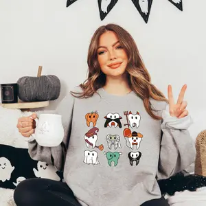 Spooky Halloween Dentist Shirt, Dental Halloween Shirts, Matching Halloween Dental Shirts, Dental Hygiene Sweatshirts, Dental Office Tshirt