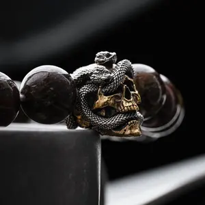 Skull & Snake Charm