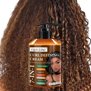 7-in-1 Curl Cream 280ml! Specifically Designed for Afro Curls, Latin Curls & Dreadlocks | Argan Oil Locks in Moisture & Defines Curls, Long-Lasting Hydration & Bounce, Suitable for Curly & Wavy Hair, Tames Frizz & Non-Sticky, Frizz Control