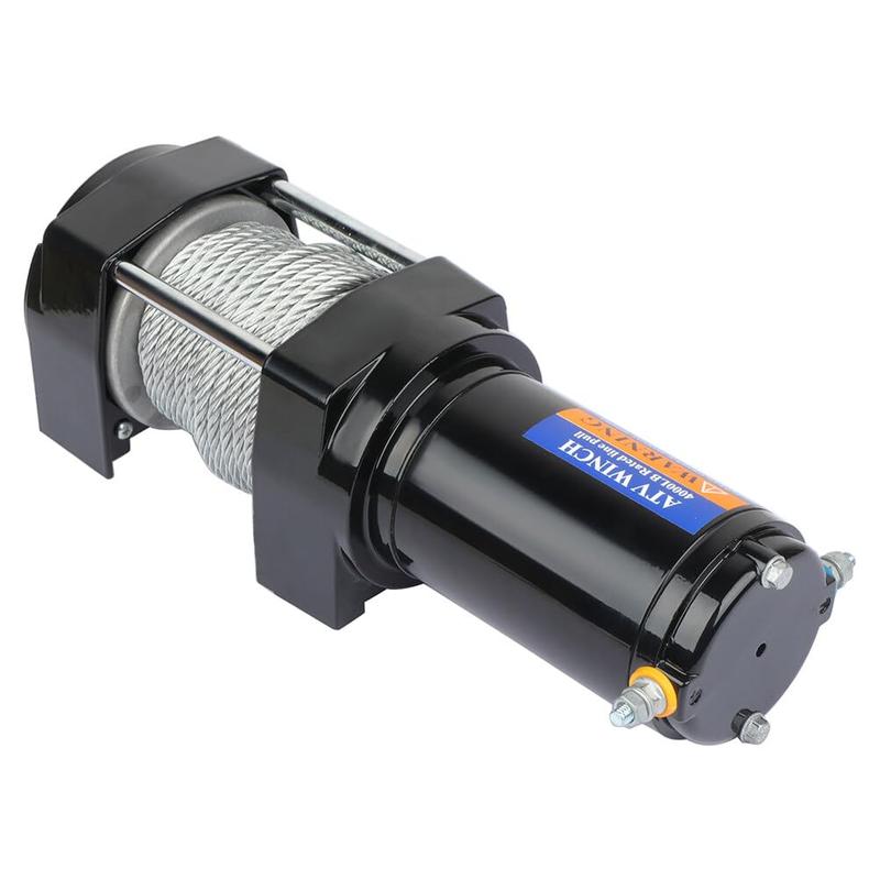 4000LBS Electric Winch 12V Towing Trailer Steel Cable Off Road w/Wireless Remote Waterproof with Remotes